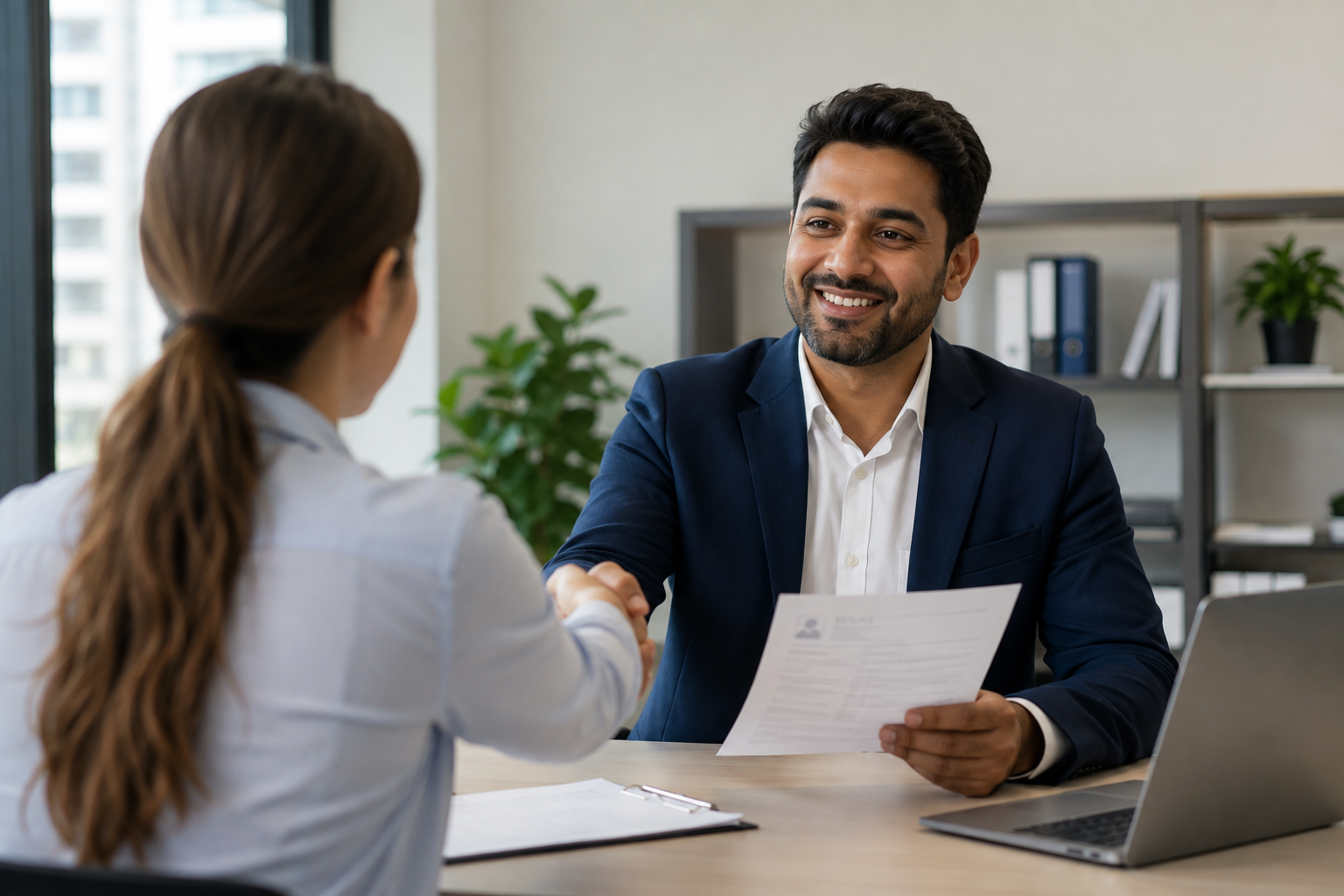 Newcomer attending a job interview in Canada in 2026
