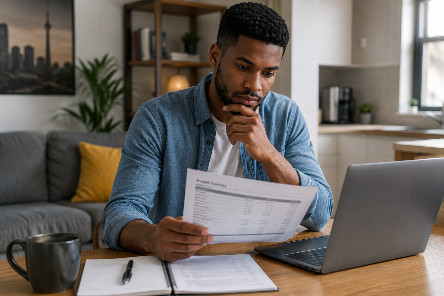 Newcomer comparing bank account options and banking costs in Canada